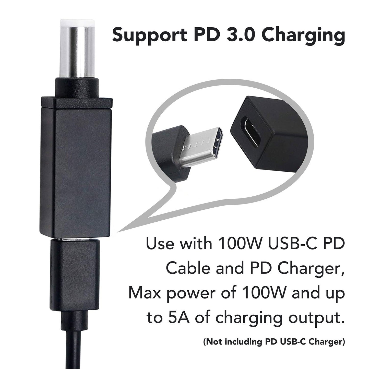 USB-C to DC Adapter Dell Tip C 7.4x5.0x0.6mm