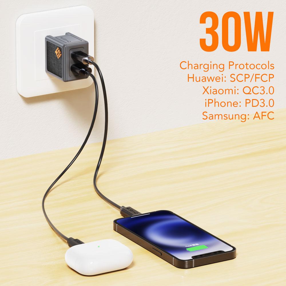 USB-C Charger 30W Wall Charger SlimQ®
