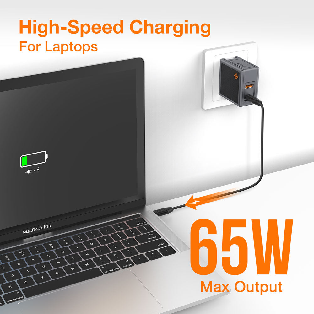 USB C Charger 65W Wall Charger SlimQ®