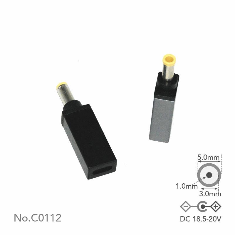 USB-C to DC Adapter Tip J 5.5x1.0mm(3.0)